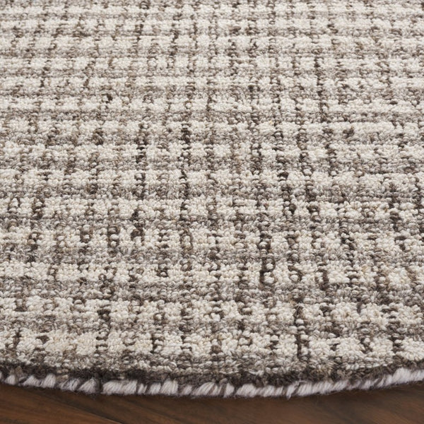 Safavieh Abstract Hand Tufted Wool Jute Round Area Rug Neutral Beige Grey Artisan Woven ABT256F-6R