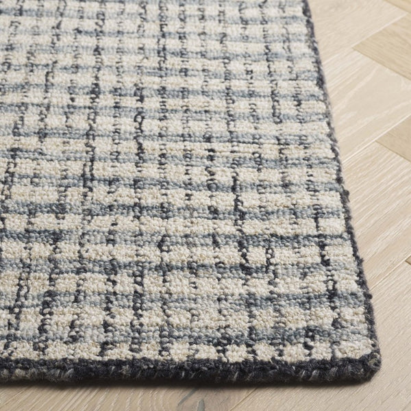 Safavieh Abstract Hand Tufted Wool Jute Runner Rug for Hallways in Ivory and Black ABT256Z-28