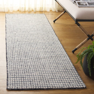Safavieh Abstract Hand Tufted Wool Jute Runner Rug for Hallways in Ivory and Black ABT256Z-28