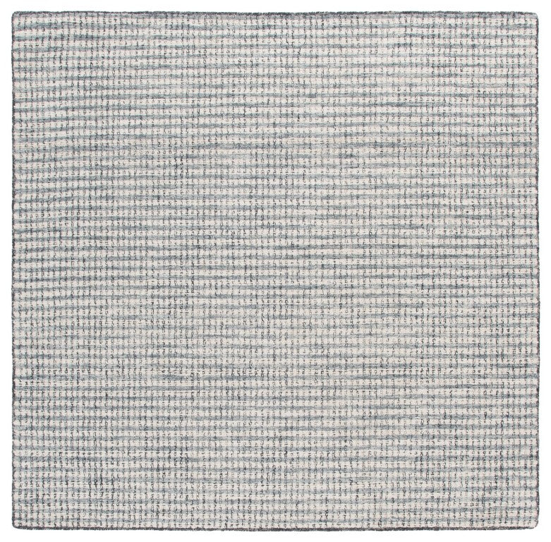 Safavieh Abstract Hand Tufted Wool Jute Area Rug Ivory Black Solid Modern Living Room ABT256Z-6SQ