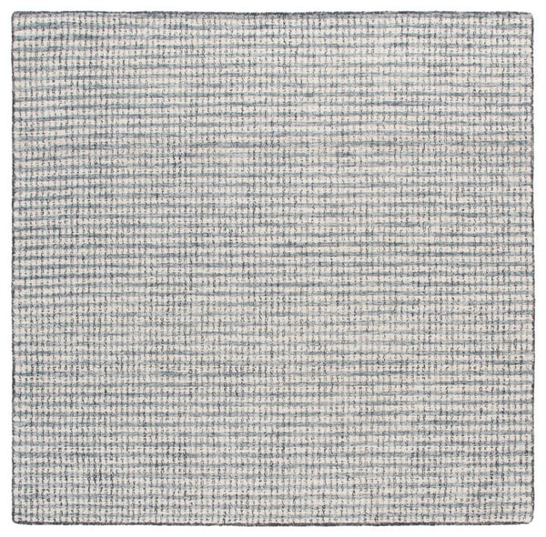 Safavieh Abstract Hand Tufted Wool Jute Area Rug Ivory Black Solid Modern Living Room ABT256Z-6SQ