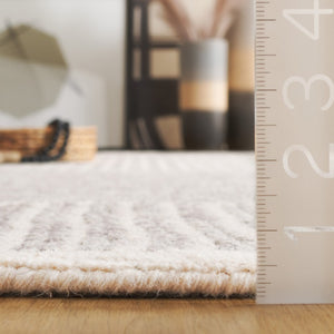 Safavieh Abstract Hand Tufted Wool Jute Runner Rug Geometric Ivory Grey for Hallway Entryway 2'-3" x 8'-0" ABT257F-28