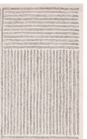 Safavieh Abstract Hand Tufted Wool Jute Runner Rug Geometric Ivory Grey for Hallway Entryway 5'-0" x 8'-0" ABT257F-5