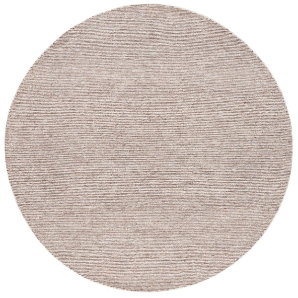 Safavieh Abstract Hand Tufted Wool Jute Runner Rug in Ivory for Hallways and Entryways 6'-0" x 6'-0" (Round) ABT258A-6R