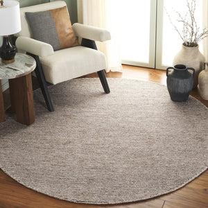 Safavieh Abstract Hand Tufted Wool Jute Runner Rug in Ivory for Hallways and Entryways 6'-0" x 6'-0" (Round) ABT258A-6R