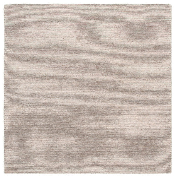 Safavieh Abstract Hand Tufted Wool Jute Runner Rug in Ivory for Hallways and Entryways 6'-0" x 6'-0" (Square) ABT258A-6SQ