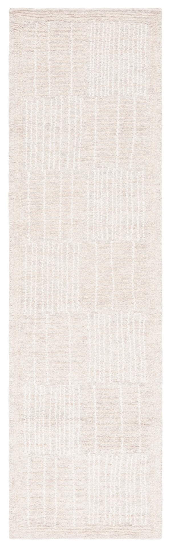 Safavieh Abstract 275 Hand Tufted Contemporary Rug Light Brown / Ivory 2'-3" x 8'
