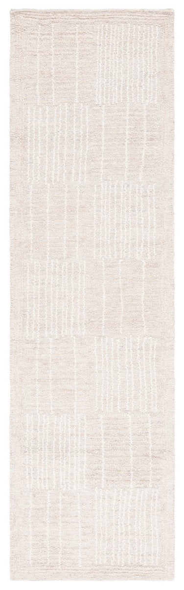 Safavieh Abstract 275 Hand Tufted Contemporary Rug Light Brown / Ivory 8' x 10'