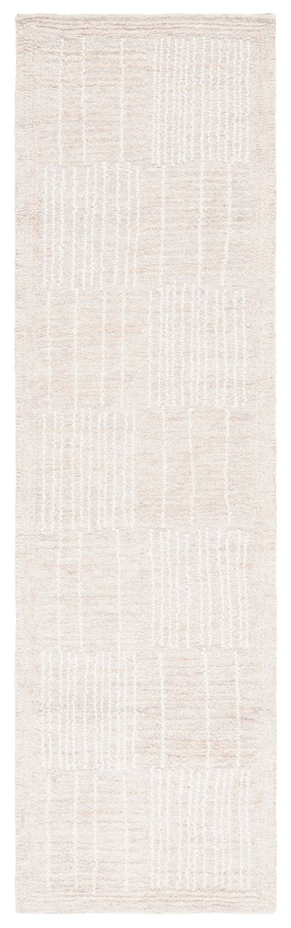 Safavieh Abstract Contemporary Area Rug - Hand Tufted Wool Blend With Elegant Geometric Design For Modern Homes Light Brown ,Ivory 80% Wool 20% Cotton Abt275e-4r