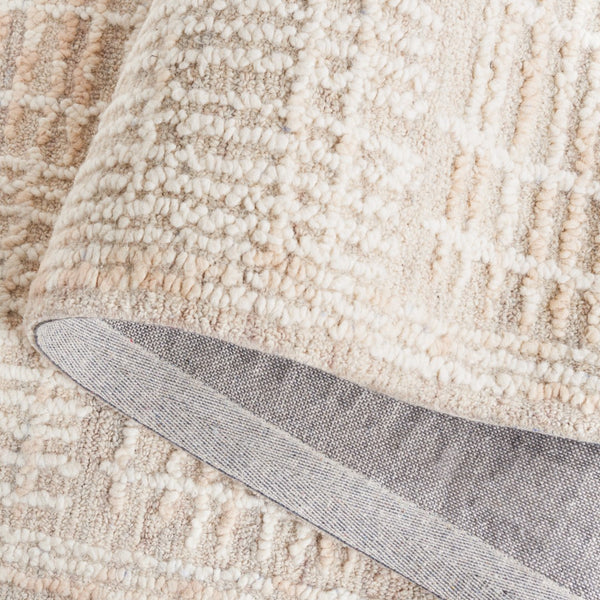 Safavieh Abstract 275 Hand Tufted Contemporary Rug Light Brown / Ivory 5' x 8'