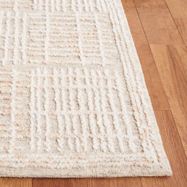 Safavieh Abstract Geometric Block Motif Hand Tufted Wool Area Rug for Living Room Spaces 9'-0" x 12'-0" ABT275E-9