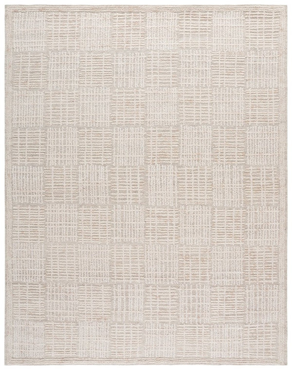 Safavieh Abstract Geometric Block Motif Hand Tufted Wool Area Rug for Living Room Spaces 9'-0" x 12'-0" ABT275E-9
