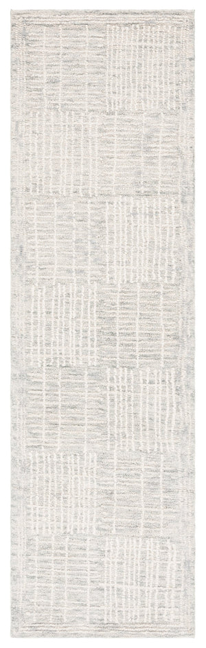 Safavieh Abstract Hand-Tufted Grey Ivory Area Rug — 80% Wool/20% Cotton, Low-Profile 3/8" Pile, Modern Artistry 10'-0" x 14'-0" ABT275F-10