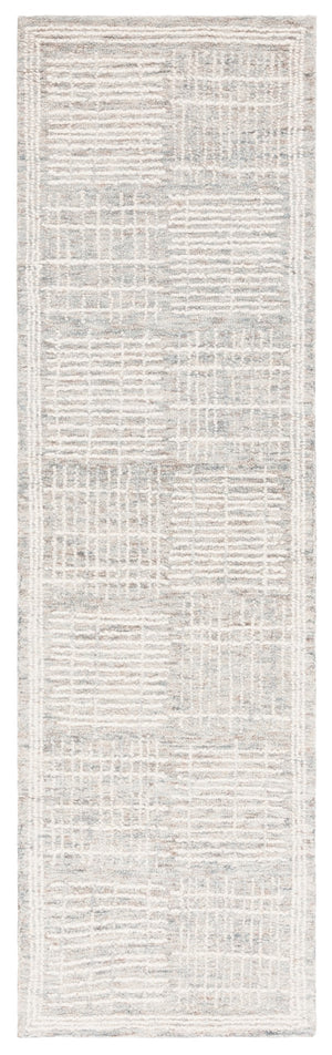 Safavieh Abstract 275 Hand Tufted Contemporary Rug Dark Grey / Ivory 2'-3" x 8'