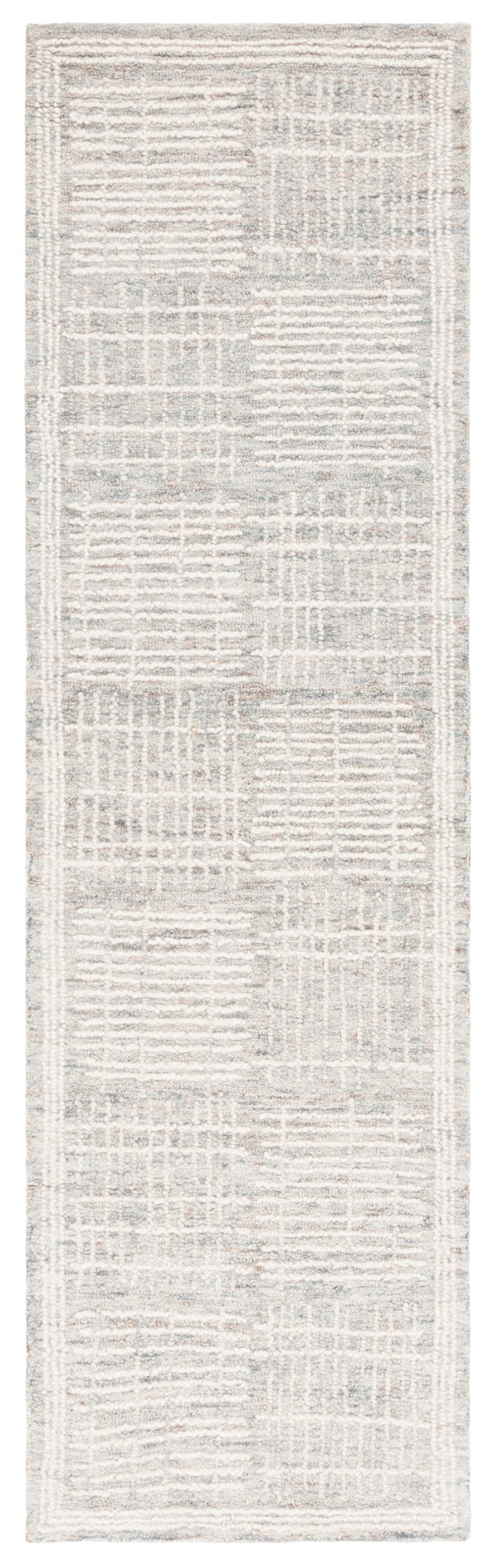 Safavieh Abstract 275 Hand Tufted Contemporary Rug Dark Grey / Ivory 2'-3" x 8'