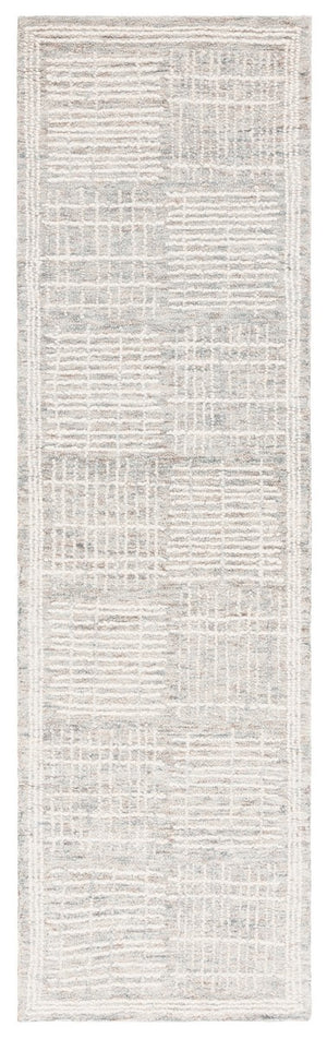Safavieh Abstract 275 Hand Tufted Contemporary Rug Dark Grey / Ivory 9' x 12'