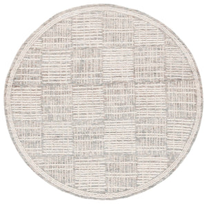 Safavieh Abstract 275 Hand Tufted Contemporary Rug Dark Grey / Ivory 9' x 12'