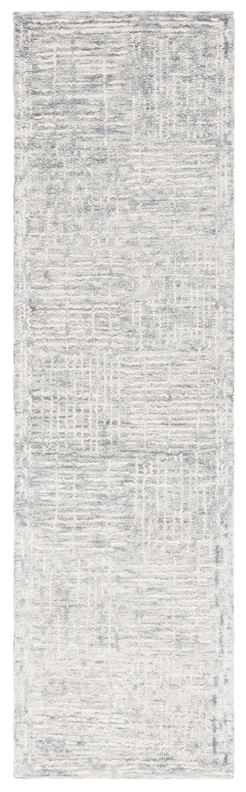 Safavieh Abstract Hand-Tufted Light Blue & Ivory Area Rug — Wool-Cotton Low Pile, Modern Abstract Motif Durable 10'-0" x 14'-0" ABT275K-10