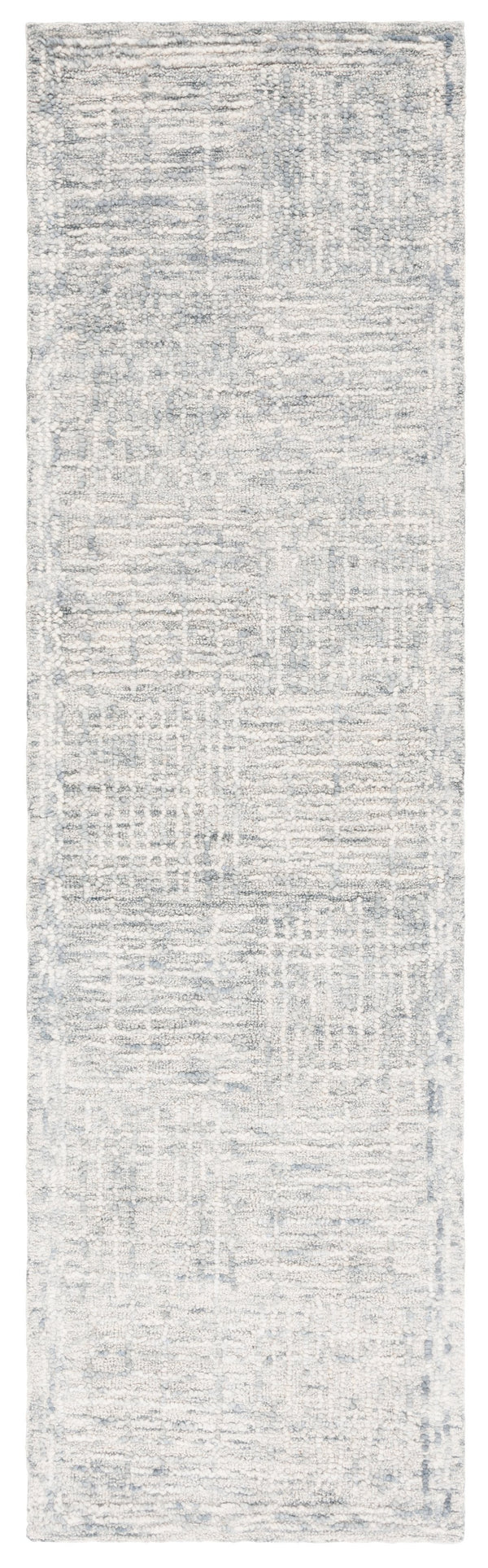 Safavieh Abstract Hand-Tufted Light Blue Ivory Rug, Wool-Cotton Blend, Low-Pile Plush, Abstract Brushstroke Elegance 9'-0" x 12'-0" ABT275K-9