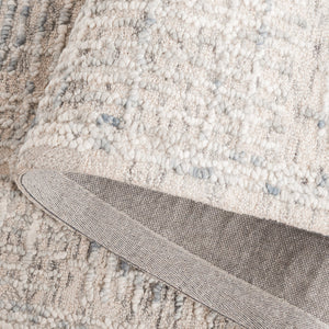 Safavieh Abstract Hand-Tufted Light Blue Ivory Rug, Wool-Cotton Blend, Low-Pile Plush, Abstract Brushstroke Elegance 9'-0" x 12'-0" ABT275K-9