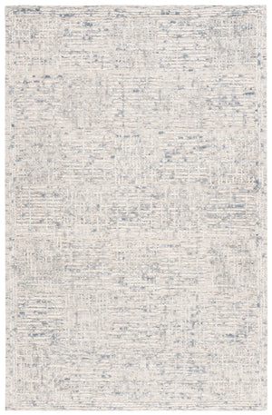 Safavieh Abstract Hand-Tufted Light Blue Ivory Rug, Wool-Cotton Blend, Low-Pile Plush, Abstract Brushstroke Elegance 9'-0" x 12'-0" ABT275K-9