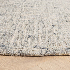 Safavieh Abstract 275 Hand Tufted Contemporary Rug Light Blue / Ivory 6' x 6' Round