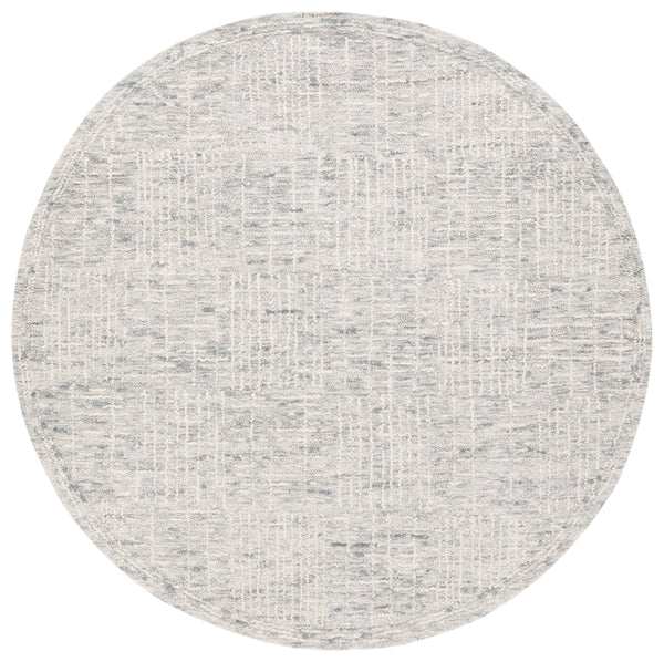 Safavieh Abstract Hand-Tufted Light Blue Ivory Rug, Wool-Cotton Blend, Low-Pile Plush, Abstract Brushstroke Elegance 9'-0" x 12'-0" ABT275K-9