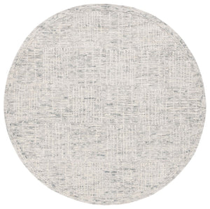 Safavieh Abstract 275 Hand Tufted Contemporary Rug Light Blue / Ivory 6' x 6' Round