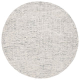 Safavieh Abstract 275 Hand Tufted Contemporary Rug Light Blue / Ivory 6' x 6' Round