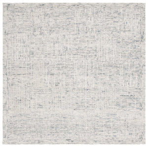 Safavieh Abstract Hand-Tufted Light Blue Ivory Rug, Wool-Cotton Blend, Low-Pile Plush, Abstract Brushstroke Elegance 9'-0" x 12'-0" ABT275K-9