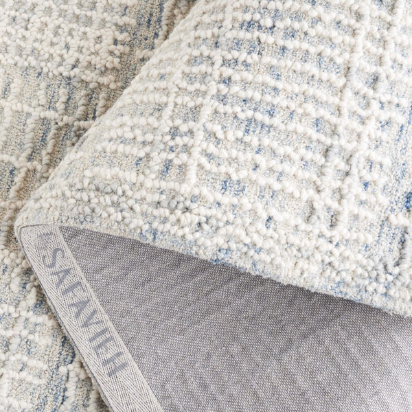 Safavieh Abstract 275 Hand Tufted Contemporary Rug Blue / Grey 5' x 8'