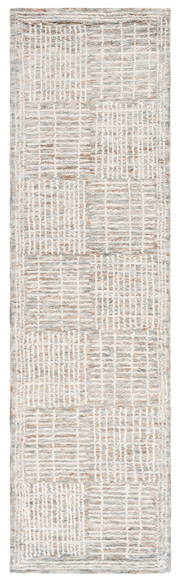 Safavieh Abstract Contemporary Area Rug - Hand Tufted Wool Blend With Elegant Geometric Design For Modern Homes Brown ,Ivory 80% Wool 20% Cotton Abt275t-8sq
