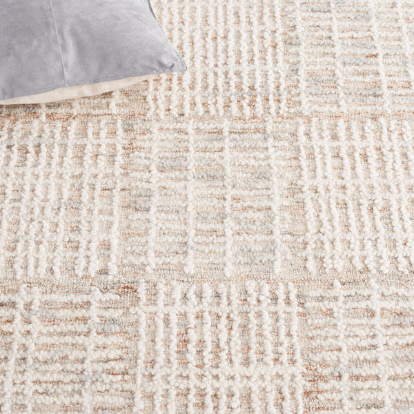 Safavieh Abstract 275 Hand Tufted Contemporary Rug Brown / Ivory 8' x 10'