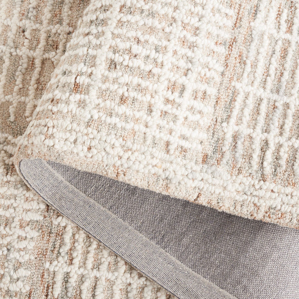 Safavieh Abstract Hand‑Tufted Brown Ivory Area Rug — Wool‑Cotton Blend, Abstract Grid Design For Modern Rooms 10'-0" x 14'-0" ABT275T-10
