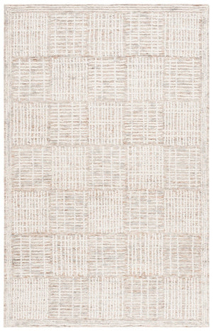 Safavieh Abstract 275 Hand Tufted Contemporary Rug Brown / Ivory 8' x 10'
