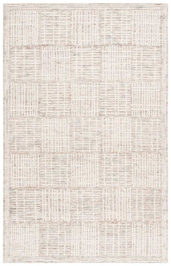 Safavieh Abstract 275 Hand Tufted Contemporary Rug Brown / Ivory 8' x 10'