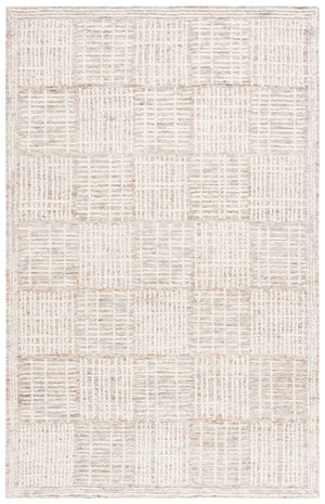 Safavieh Abstract 275 Hand Tufted Contemporary Rug Brown / Ivory 5' x 8'