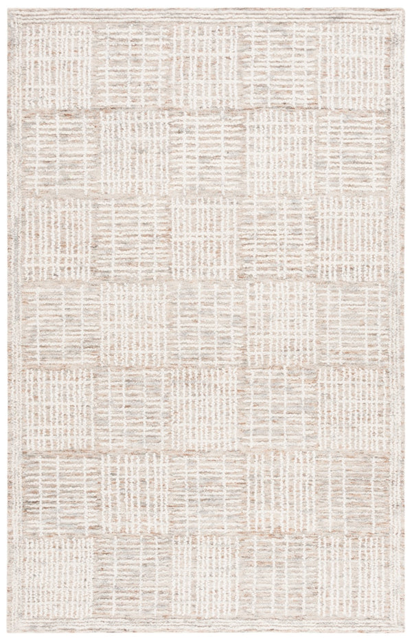 Safavieh Abstract 275 Hand Tufted Contemporary Rug Brown / Ivory 5' x 8'