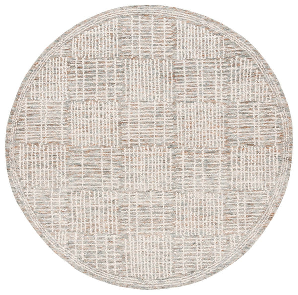 Safavieh Abstract 275 Hand Tufted Contemporary Rug Brown / Ivory 8' x 10'