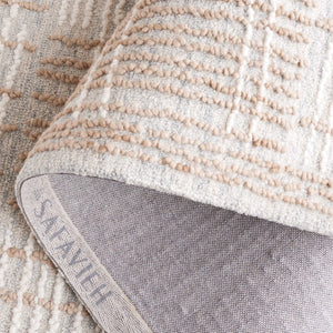 Safavieh Abstract 275 Hand Tufted Contemporary Rug Sage / Taupe 5' x 8'