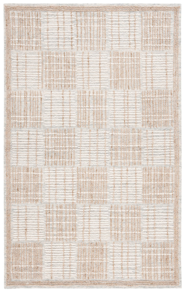 Safavieh Abstract 275 Hand Tufted Contemporary Rug Sage / Taupe 5' x 8'