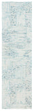 Safavieh Abstract 276 Hand Tufted Contemporary Rug Blue / Ivory 2'-3" x 8'
