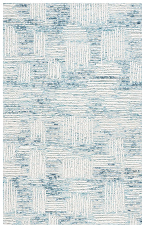 Safavieh Abstract 276 Hand Tufted Contemporary Rug Blue / Ivory 5' x 8'