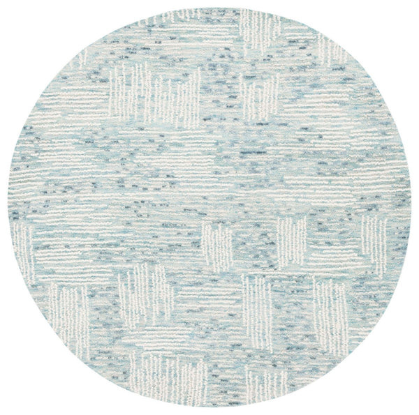 Safavieh Abstract 276 Hand Tufted Contemporary Rug Blue / Ivory 8' x 10'