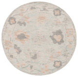 Safavieh Abstract 277 Hand Tufted Contemporary Rug Beige / Grey 6' x 6' Round