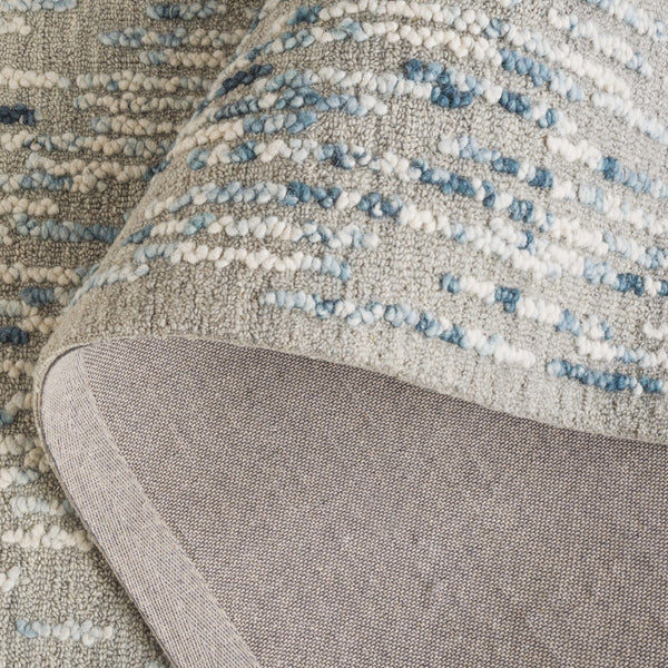 Safavieh Abstract 278 Hand Tufted Contemporary Rug Grey / Blue 80% Wool, 20% Cotton