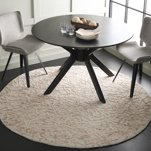 Safavieh Abstract 279 Hand Tufted Contemporary Rug Beige / Grey 80% Wool, 20% Cotton