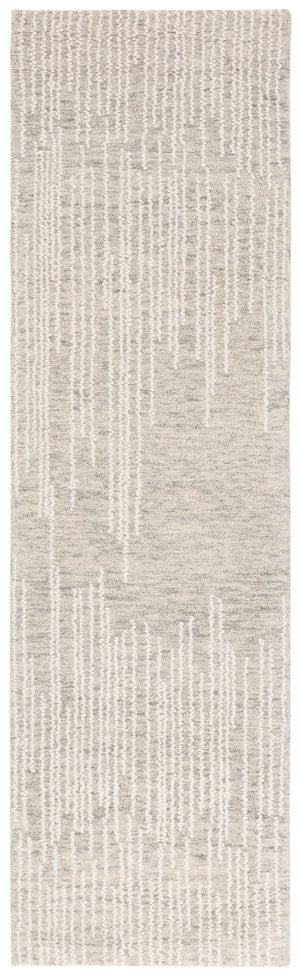 Safavieh Abstract 282 Hand Tufted Contemporary Rug Light Grey / Ivory 80% Wool, 20% Cotton