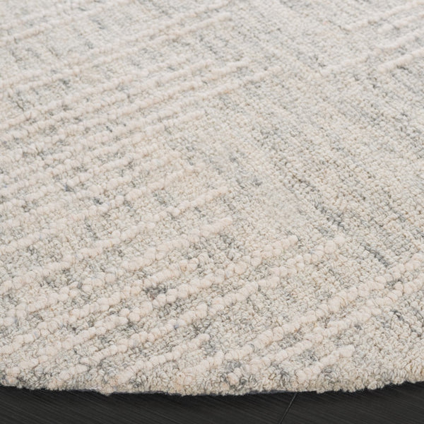 Safavieh Abstract 282 Hand Tufted Contemporary Rug Light Grey / Ivory 80% Wool, 20% Cotton