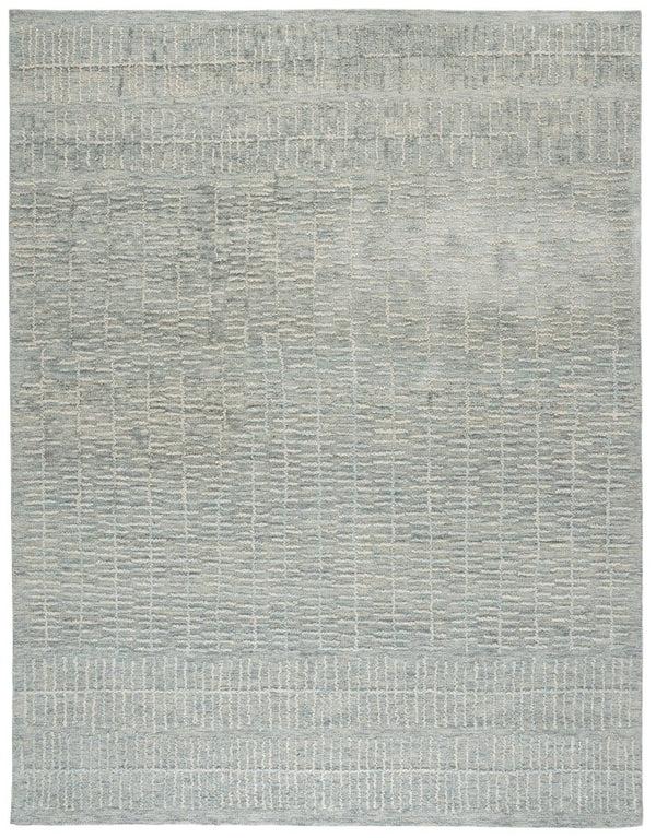 Safavieh Abstract Hand Tufted Wool Rug in Light Blue Ivory for Oversized Living Rooms 10'-0" x 14'-0" ABT283L-10